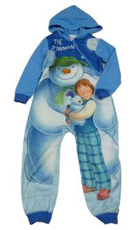 Modrá fleecová kombinéza s obrázkem a kapucí George