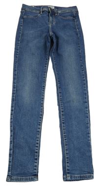 Modré skinny rifle Pepe Jeans