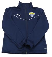 Tmavomodrá sportovní mikina s potiskem Puma