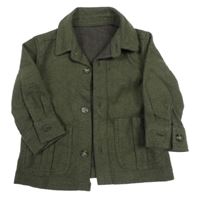 Khaki flaušová košilová bunda George