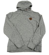 Šedá mikina s hvězdami a kapucí Yigga