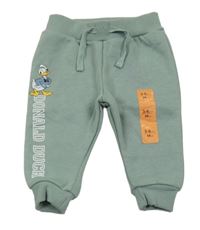 Nové - Zelenošedé tepláky Donaldem Disney