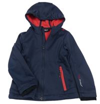 Tmavomodrá softshellová bunda s kapucí CMP