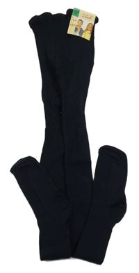 Nové - tmavomodré punčocháče 