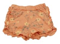 Korálové bavlněné kraťasy s Bambim Disney