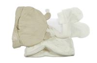 Nové - 3set - 2x čepice + rukavice Dunnes