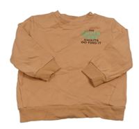 Hnědá mikina s nápisem George