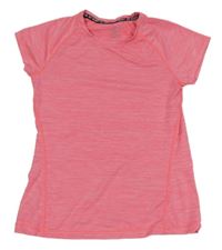 Neonově růžové melírované sportovní tričko H&M