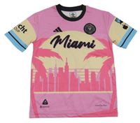 Růžovo-béžový dres s nápisem - Messi Adidas