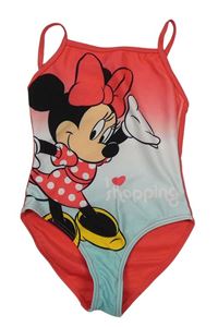 Růžové jednodílné plavky s Minnií Disney