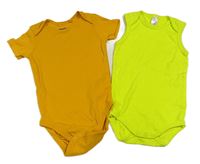 2x - Oranžové + limetkové body 
