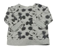 Šedá mikina s Mickeym George