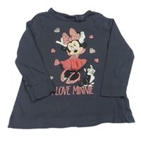 Tmavošedá tunika s Minnií Disney