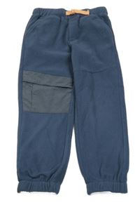 Tmavomodré fleecové kalhoty M&S