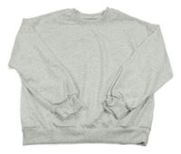 Šedá melírovaná mikina 