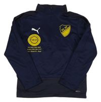 Tmavomodrá sportovní funkční fotbalová mikina Puma