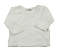 Bílá sametová mikina Ergee