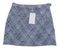 Nové - Modro-černá vzorovaná sukně Name it