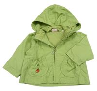 Světlezelená šusťáková jarní bunda s kapucí Impidimpi 