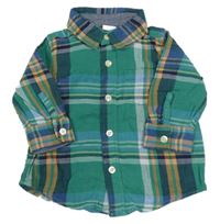 Zeleno-barevná kostkovaná košile GAP