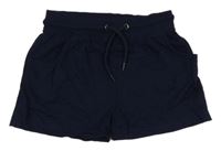 Tmavomodré bavlněné kraťasy 