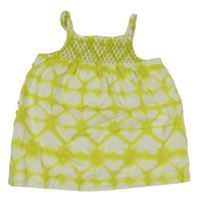 Limetkovo-bílá batikovaná žabičková tunika Cherokee 