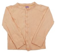 Broskvový propínací svetr F&F