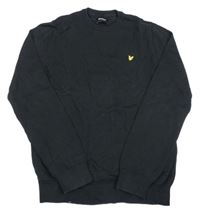Černý svetr s logem Lyle&Scott
