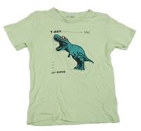 Světlezelené tričko s dinosaury Tom Tailor