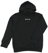 Černá mikina s logem a kapucí Nicce