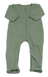 Khaki prošívaná vyteplená kombinéza Next