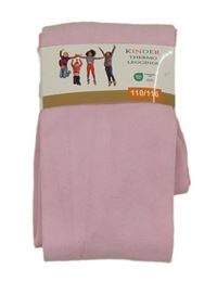 Nové - světlerůžové thermo punčochové legíny 