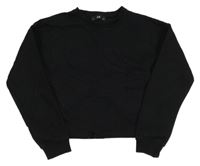 Černá crop teplá mikina C&A