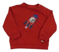 Červená mikina s raketou mayoral