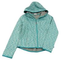 Modrozelená melírovaná softshellová bunda s kapucí YIGGA