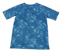 Modro-světlemodré batikované sportovní tričko se znakem St. Bernard