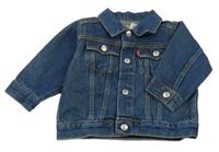 Tmavomodrá riflová bunda s límečkem Levi´s