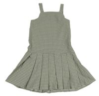 Černo-bílo-zelené kostkované šaty PRIMARK