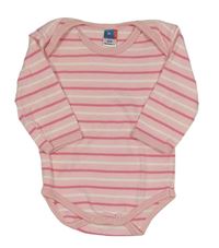 Růžovo-bílé pruhované body Topolino