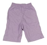 Lila žebrované culottes kalhoty George