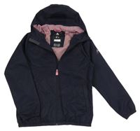 Tmavomodrá šusťáková jarní funkční bunda s kapucí McKinley