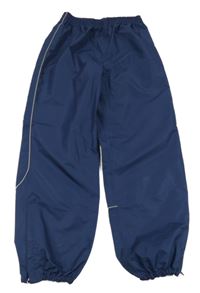 Tmavomodré šusťákové nepromokavé kalhoty Tchibo