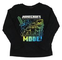 Černé triko s Minecraft