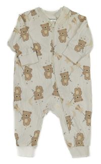 Smetanový overal s medvědy H&M