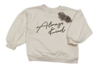 Světlerůžová mikina s nápisem a mašlí River Island