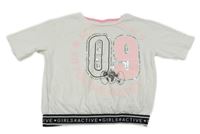 Bílé crop tričko s číslem C&A