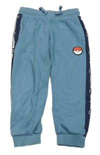 Modrošedé tepláky s Pokéballem C&A