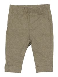 Hnědé melírované lehké tepláky H&M