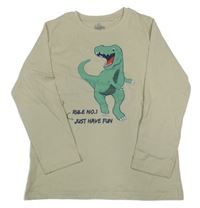 Béžové triko s dinosaurem Topolino