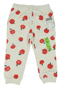 Nové - Smetanové tepláky s jablky Primark